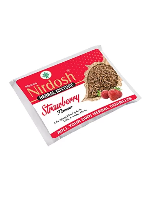 Nirdosh Herbal Raw Mixture Strawberry Flavor - Roll Your Own Cigarettes