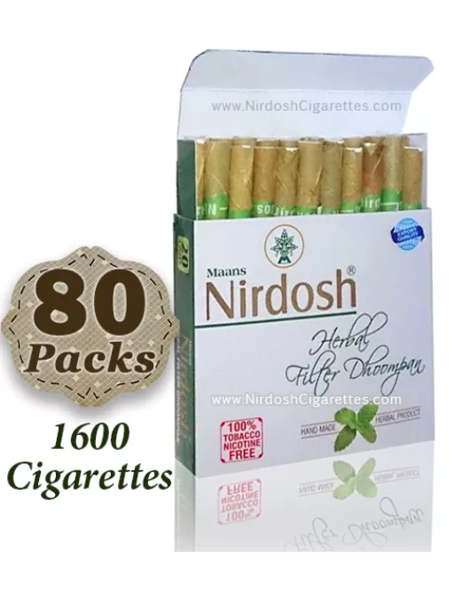 Nirdosh Herbal Cigarettes - 80 packs